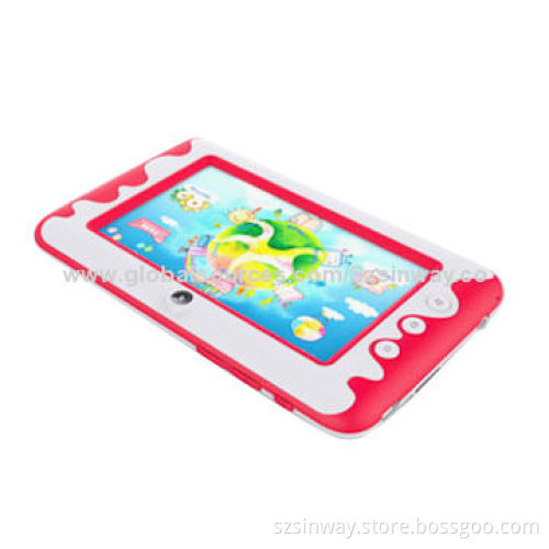 Children's Tablet PC, 7-inch Dual/Quad-core, Dual-camera, Android 4.2/4.4 OS, HD Display, Software
